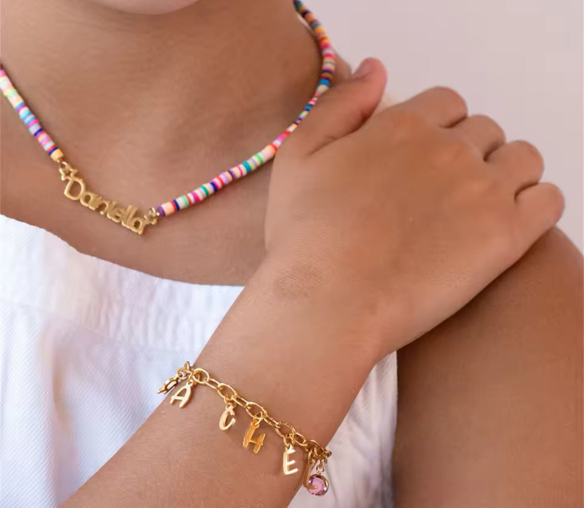 Sugar & Spice Initial Charm Bracelet