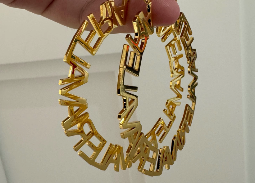 The Vanilla Swirl Hoops