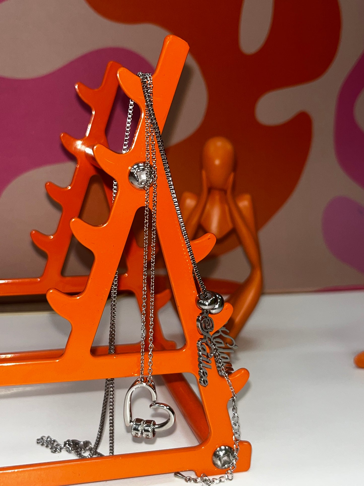 "Hot-Fudge Sundae" Vertical Name Necklace