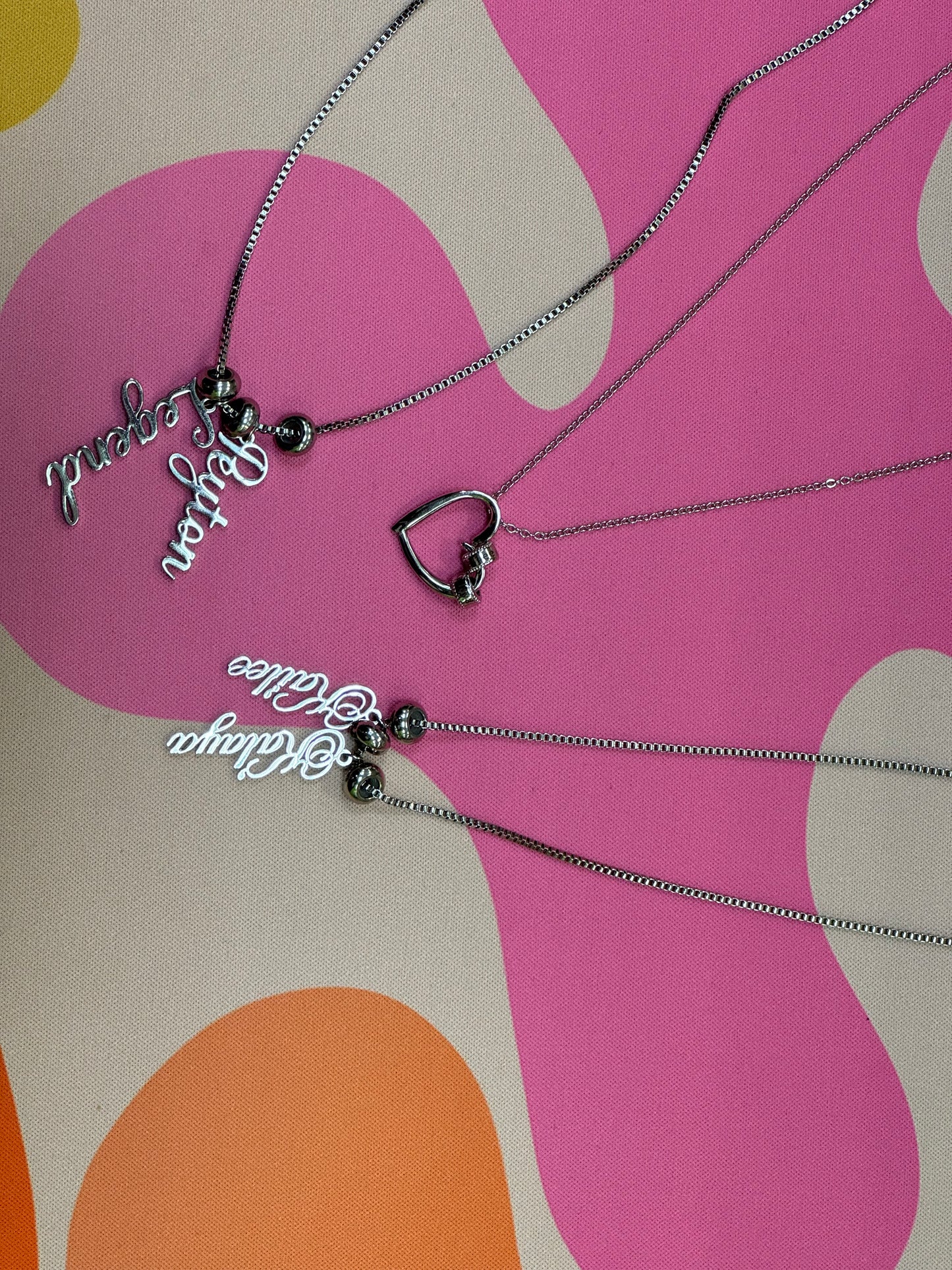 "Hot-Fudge Sundae" Vertical Name Necklace