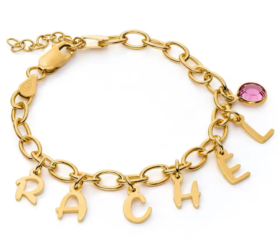 Sugar & Spice Initial Charm Bracelet