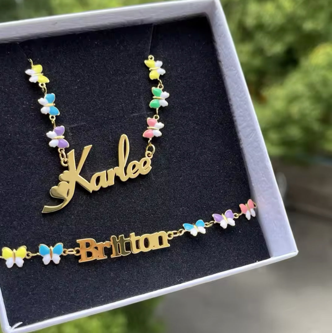 "Butterfly Sundae" Jewelry Set