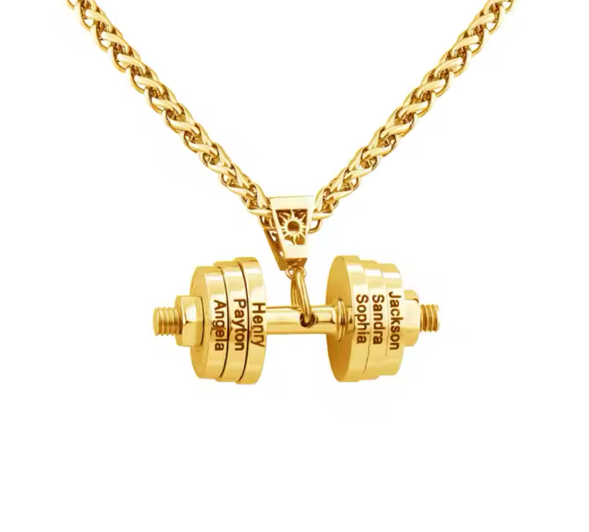 Dumbbell Delight Necklace