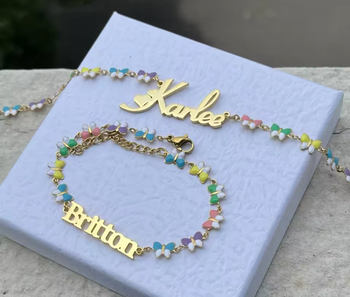 "Butterfly Sundae" Jewelry Set