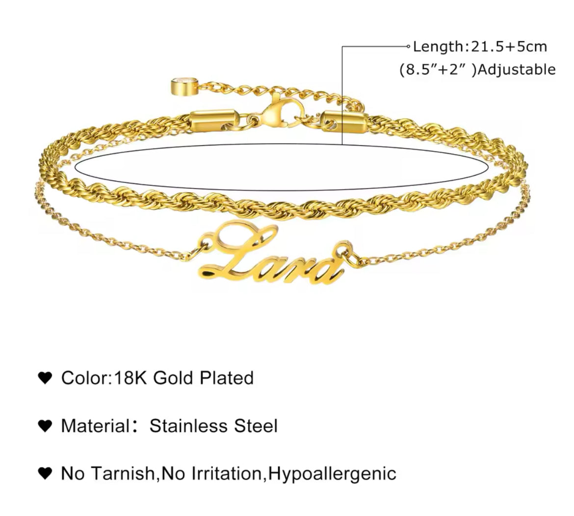 "Crème Brûlée" Anklet