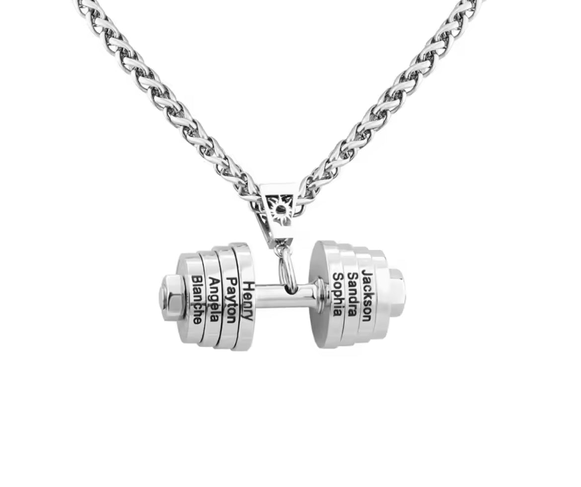 Dumbbell Delight Necklace