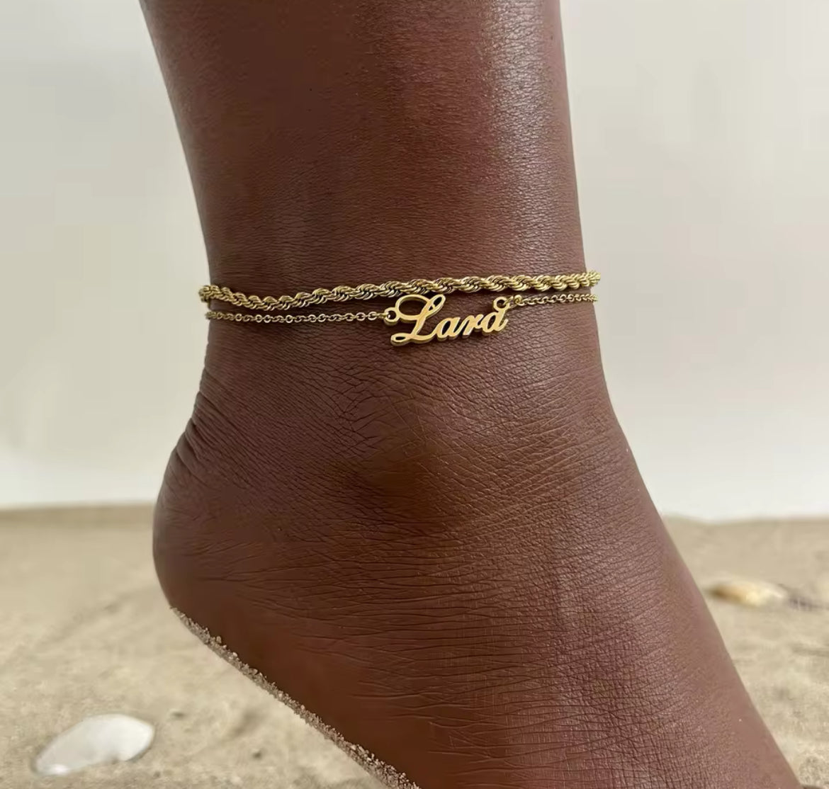 "Crème Brûlée" Anklet