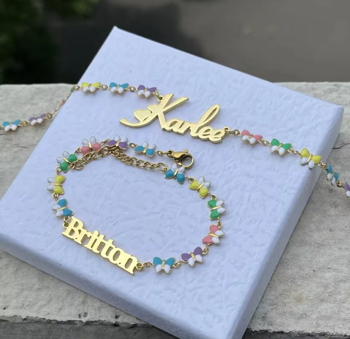 "Froot Loops" Bracelet + Necklace Set