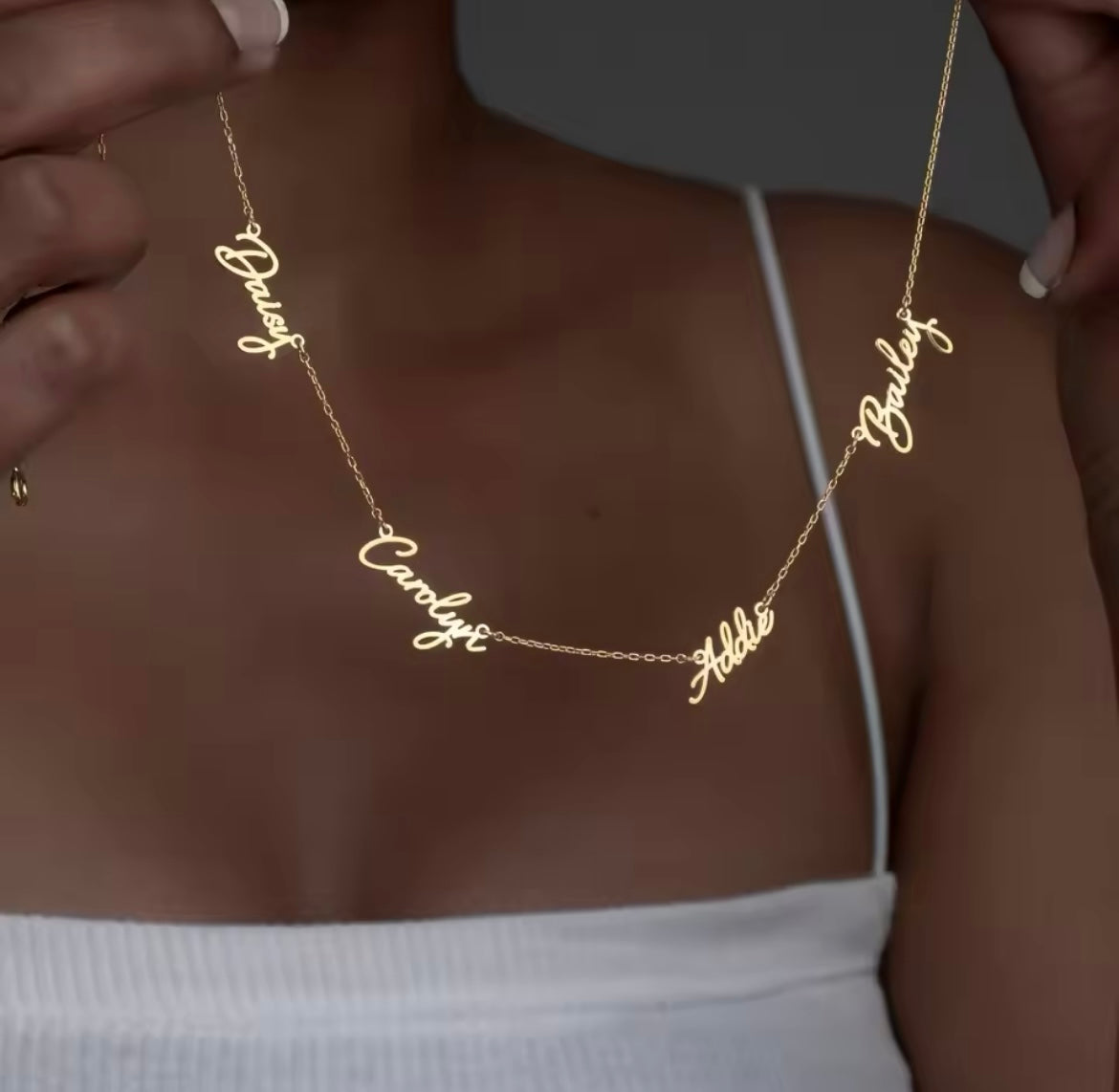 "Dumplings" Side - By - Side Custom Necklace